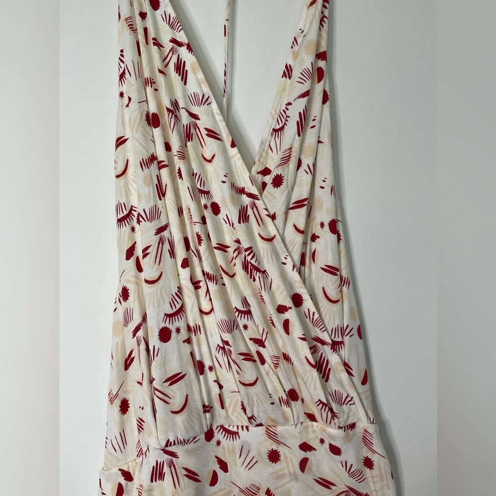 Free People Daria Open Back Front Slit Maxi Dress Size Small New E11